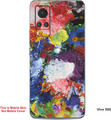 VYBE The Smart Choice Vivo X60 Art Embossed Mobile Skin(Dark Byzantium 10)