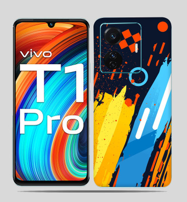 SkinoMania Vivo T1 Pro (5g) Mobile Skin(Colorful Pattern Multicolor Mobile skin)