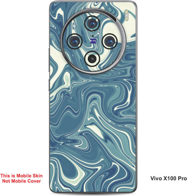 VYBE The Smart Choice Vivo X100 Pro Abstract Embossed Mobile Skin(Smalt Blue 19)