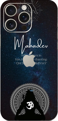 SkinoMania iPhone 16 Pro Max Premium Vinyl Mobile Skin (Multicolor) Mobile Skin(Om Namah Shivay)