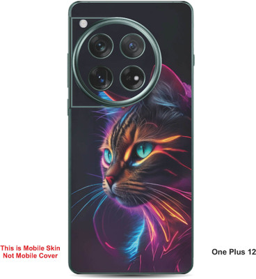 VYBE The Smart Choice One Plus 12 Cat Embossed Mobile Skin(Glacial Blue Ice 34)