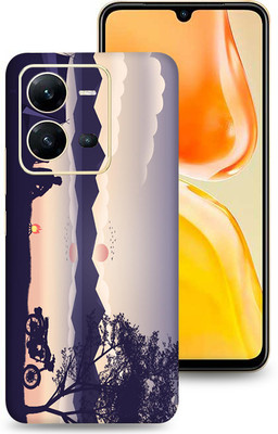 SkinoMania Vivo V25-5G Mobile Skin(Multicolor Camping Art)
