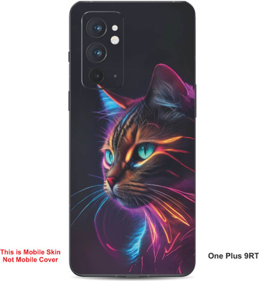 VYBE The Smart Choice One Plus 9RT Cat Embossed Mobile Skin(Glacial Blue Ice 28)