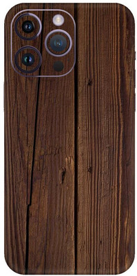 Yuckquee iPhone 14 Pro Max Mobile Skin for Back & Camera Protective - D184 Mobile Skin(Wooden-184)