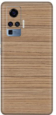 Vcare GadGets Vivo X50 Pro Mobile Skin(Teak Wood)