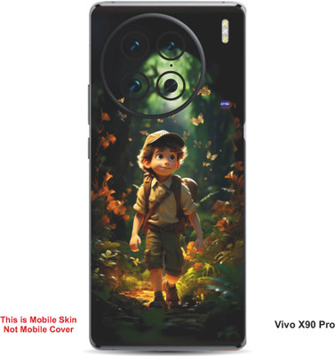 VYBE The Smart Choice Vivo X90 Pro Animated Little Boy Mobile Skin(Light Moss Green B15)