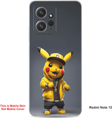 VYBE The Smart Choice Redmi Note 12 Pokemon Embossed Mobile Skin(Banana Yellow A1)