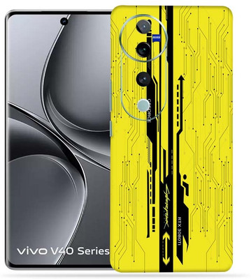 OggyBaba OggyBaba Vivo V40 pro 5g Mobile Skin(Yellow-CyberPunk)