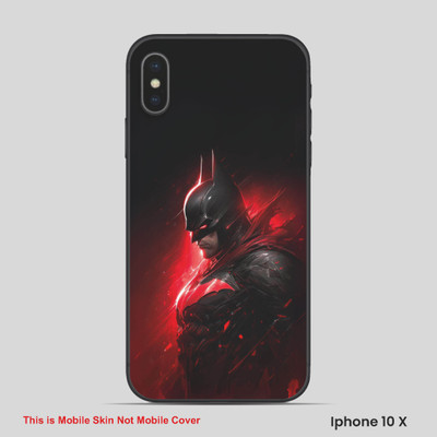 VYBE The Smart Choice iPhone 10X Super Hero Mobile Skin(Red Brown 3)