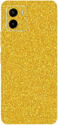 BUGGU VIVO Y15C Mobile Skin(Golden Glitter Skin With High Matte Finish.)