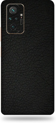 TJ CREATION Redmi Note 10 Pro Max Mobile Skin(Ultra Super Black Leather Skin With High Matte Finish., Mobile Skin (Back+Side+Camera))