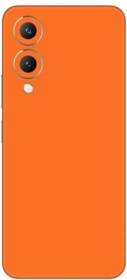 Vcare GadGets Vivo Y17s Mobile Skin(Orange Matte)