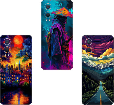 wrap craft REALME 12X 5G(PACK OF 3)Camera&Back Protector Premium Vinyl Mobile Skin(Multicolor)