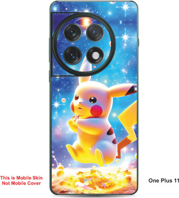 VYBE The Smart Choice One Plus 11 Pikachu Embossed Mobile Skin(Denim Blue 26)
