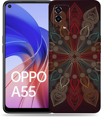SkinoMania Oppo-A55 Mobile Skin(Multicolour Maldala Flower)