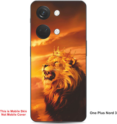 VYBE The Smart Choice One Plus Nord 3 Lion Embossed Mobile Skin(Brownish Orange 36)
