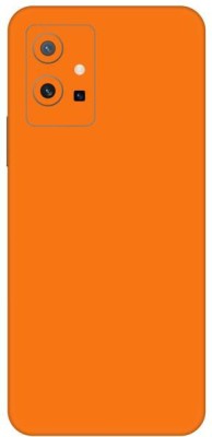 Vcare GadGets Orange Glossy vivo T1 5G Mobile Skin(Orange Glossy)