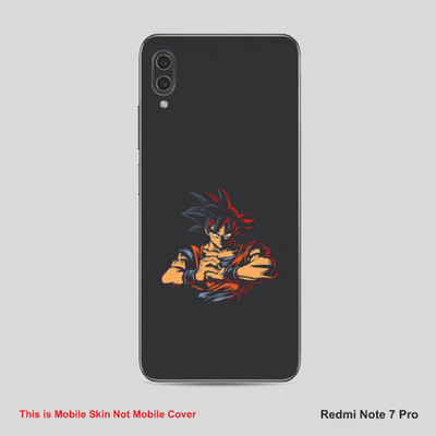 VYBE The Smart Choice Redmi Note 7 Pro Goku Mobile Skin Mobile Skin(Tealish Black A23)