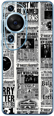 FCS Huawei P50 Pro Printed Back skin Mobile Skin(Newspaper)