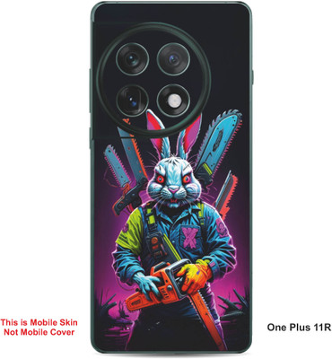 VYBE The Smart Choice One Plus 11R Rabbit Embossed Mobile Skin(Wine Berry 33)