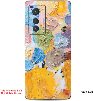 VYBE The Smart Choice Vivo X70 Abstract Embossed Mobile Skin(Asparagus 12)