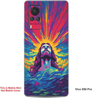 VYBE The Smart Choice Vivo X60 Pro Art Embossed Mobile Skin(Lightning Yellow 11)