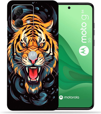 OggyBaba Motorola Moto G84 5g, Half Lion Mobile Skin(Multicolor Mobile Skin With camera protector (Back + Camera + Side))