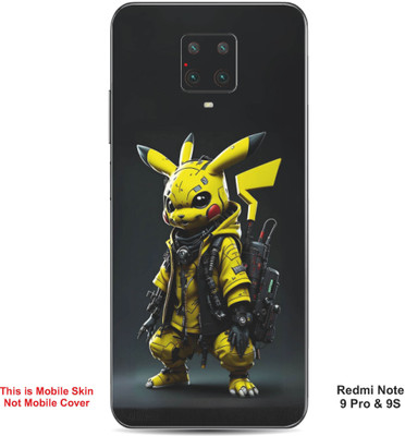 VYBE The Smart Choice Redmi Note 9S Pikachu Embossed Mobile Skin(Bird Yellow A1)