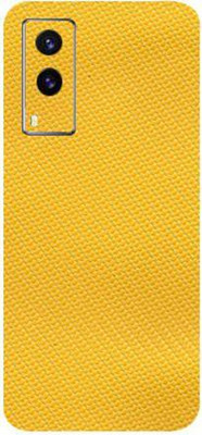 TJ CREATION Vivo V21e, vivo v21e Mobile Skin(Ultra Super Yellow Carbon Fiber Skin With High Matte Finish., Mobile Skin (Back+Side+Camera))