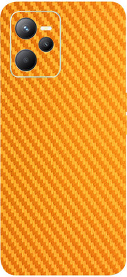 BUGGU REALME C35 Mobile Skin(Golden Carbon Fiber Skin With High Mattte Finish.)