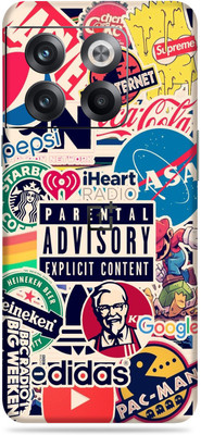 SkinoMania Oneplus 10T Mobile Skin(Multicolor Logistic Brands)