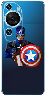 FCS Huawei P50 Pro Printed Back skin Mobile Skin(Captain America Cartun)