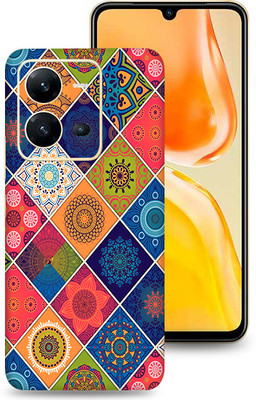 SkinoMania Vivo V25-5G Mobile Skin(Multicolor Ethnic Pattern)