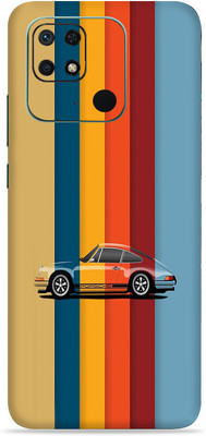 SkinoMania Redmi 10c Mobile Skin(Multicolor Magic-Car)