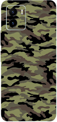 BugguSkin VIVO Y15C, vivo y15c Mobile Skin(Ultra Super Camouflage Military Green Skin With High Matte Finish.)