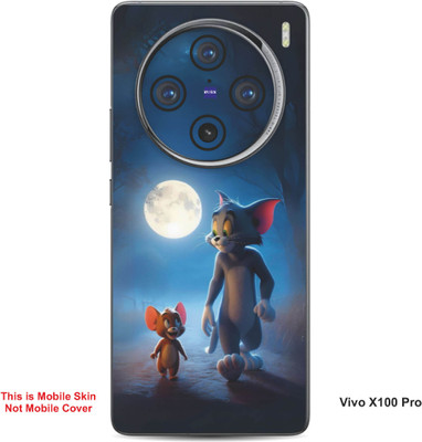 VYBE The Smart Choice Vivo X100 ProTom & Jerry Embossed Mobile Skin(Dark Slate Grey B16)