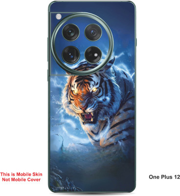 VYBE The Smart Choice One Plus 12 Tiger Embossed Mobile Skin(Moonstone Blue 34)