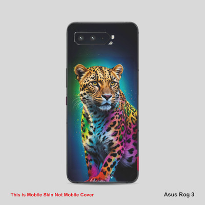 VYBE The Smart Choice Asus Rog 3 Leopard Mobile Skin Mobile Skin(Venice Blue, Multi Color 2)