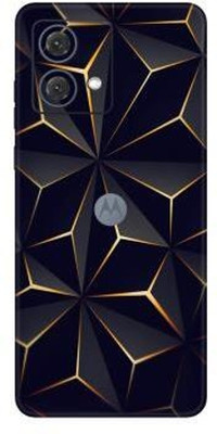 Vcare GadGets Moto G84 (5G) Mobile Skin(Black & Gold)
