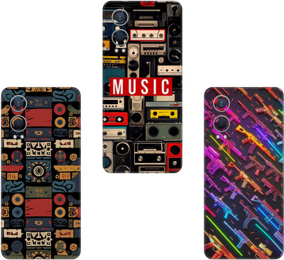 SKINFACTORY INFINIX SMART 5 X688C(PACK OF 3)Camera&Back Protector Premium Vinyl Mobile Skin(Multicolor)