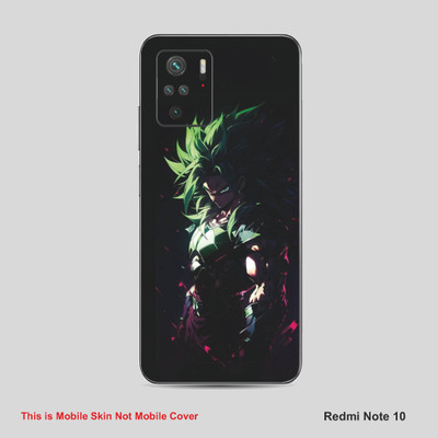 VYBE The Smart Choice Redmi Note 10 Goku Mobile Skin Mobile Skin(Olive Green A29)