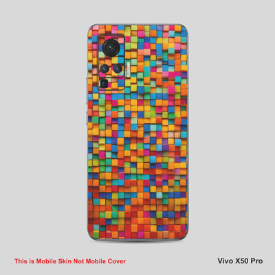 VYBE The Smart Choice Vivo X50 Pro Pattern Mobile Skin Mobile Skin(Multi ColourCI3)