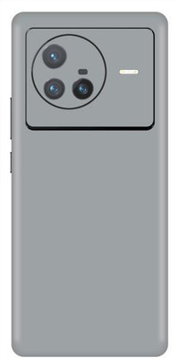 Vcare GadGets X80 5G Glossy Silver Back Side Premium Mobile Skin(Glossy Silver)