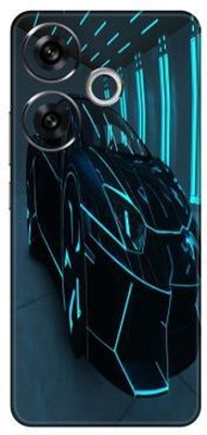 Vcare GadGets Poco F6 (5G) Mobile Skin(Black & Light Blue)