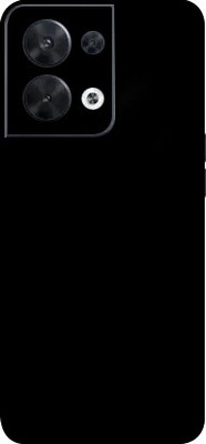 BUGGU Oppo Reno 8 5G Mobile Skin(Black Matte Skin With High Matte Finish.)