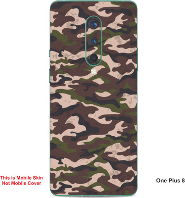 VYBE The Smart Choice One Plus 8 Camouflage Embossed Mobile Skin(Sanguine Brown A2)