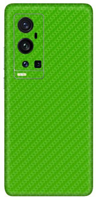 Vcare GadGets Vivo X60 Pro Plus Mobile Skin(Fiber Carbon Green)