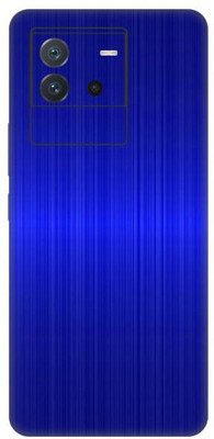Vcare GadGets iQOO Neo 6 5G Dark Blue Brushed Back Side Premium Mobile Skin(Dark Blue Brushed)