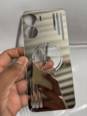 TWUAOP VIVO Y56 5G MIRROR BACK PANNEL ACRYLIC SHEET MERO STAR Mobile Skin(Silver)