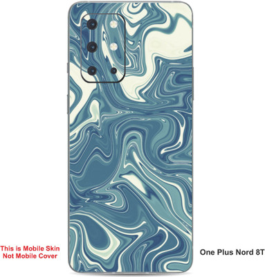 VYBE The Smart Choice One Plus Nord 8T Abstract Embossed Mobile Skin(Smalt Blue A16)